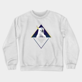 Modern Design Space Cockatoo Crewneck Sweatshirt